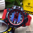 RELOJ ROJO/NEGRO JOEFOX DOBLEHORA HOMBRE 1523H-3 My Store - reloj mayorista Medellín