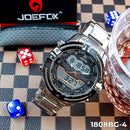 RELOJ JOEFOX METALICO PLATEADO NEGRO HOMBRE 1808BG-4 My Store - reloj mayorista Medellín