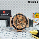 RELOJ JOEFOX METALICO PAVONADO FONDO ORO ROSA HOMBRE 1812BG-6 My Store - reloj mayorista Medellín