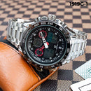 RELOJ JOEFOX METÁLICO DOBLE F. NEGRO/ROJO HOMBRE 1919G-1 My Store - reloj mayorista Medellín