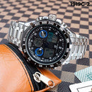 RELOJ JOEFOX METÁLICO DOBLE F. NEGRO/AZUL HOMBRE 1919G-2 My Store - reloj mayorista Medellín