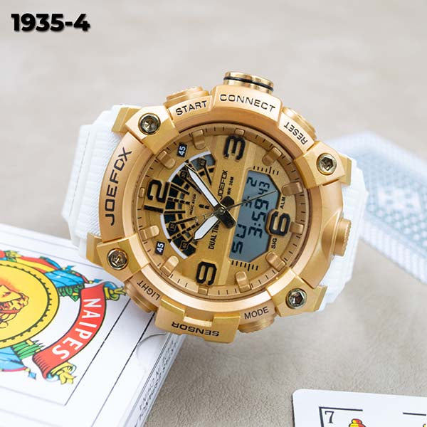 RELOJ JOEFOX ANA-DIG DEPORTIVO HOMBRE CAJA DORADA 1935-4 My Store