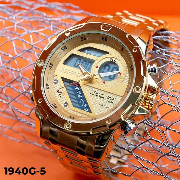RELOJ JOEFOX METALICO DORADO HOMBRE 1940G-5 My Store