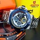 RELOJ JOEFOX ANA-DIG LUZ LED METÁLICO HOMBRE 1948G-11 My Store - reloj mayorista Medellín