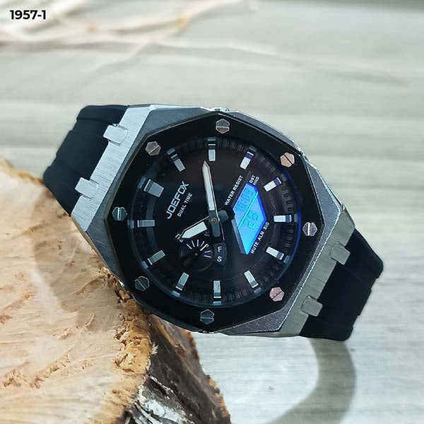 RELOJ JOEFOX ANA-DIG LUZ LED SILICONA HOMBRE 1957-1 My Store