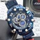 RELOJ JOEFOX AZUL TIPO INVICTA ANA-DIG METÁLICO HOMBRE 1967G-2 My Store - reloj mayorista Medellín