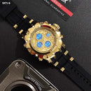 RELOJ JOEFOX TIPO INVICTA ANA-DIG DEPORTIVO NEGRO-DORADO HOMBRE 1971-9 My Store - reloj mayorista Medellín