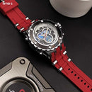 RELOJ JOEFOX TIPO INVICTA ANA-DIG DEPORTIVO ROJO-PLATA HOMBRE 1971B-2 My Store - reloj mayorista Medellín