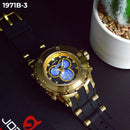 RELOJ JOEFOX TIPO INVICTA ANA-DIG DEPORTIVO NEGRO-DORADO HOMBRE 1971B-3 My Store - reloj mayorista Medellín