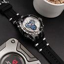RELOJ JOEFOX TIPO INVICTA ANA-DIG DEPORTIVO NEGRO-PLATA HOMBRE 1971B-7 My Store - reloj mayorista Medellín