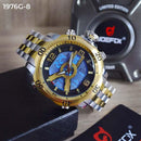 RELOJ JOEFOX BICOLOR PLATA-DORADO DOBLE/HORA HOMBRE 1976G-8 My Store - reloj mayorista Medellín