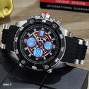 RELOJ JOEFOX TIPO INVICTA ANA-DIG DEPORTIVO NEGRO-PLATA HOMBRE 1990-7 My Store - reloj mayorista Medellín