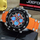RELOJ JOEFOX TIPO INVICTA ANA-DIG DEPORTIVO NARANJA HOMBRE 1990-9 My Store - reloj mayorista Medellín
