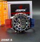 RELOJ JOEFOX ANA-DIG LUZ LED SILICONA HOMBRE 2106F-5 My Store - reloj mayorista Medellín