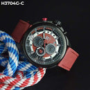 RELOJ T5 CRONO CUERO ROJO/PAV HOMBRE H3704G-C Kino Company - reloj mayorista Medellín