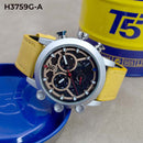 RELOJ T5 CUERO CRONÓGRAFO HOMBRE H3759G-A Kino Company - reloj mayorista Medellín