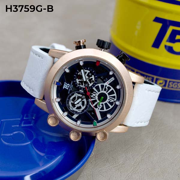 RELOJ T5 CUERO CRONÓGRAFO HOMBRE H3759G-B Kino Company