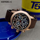 RELOJ T5 CUERO CRONÓGRAFO HOMBRE H3759G-C Kino Company - reloj mayorista Medellín