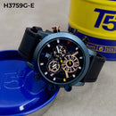 RELOJ T5 CUERO CRONÓGRAFO HOMBRE H3759G-E Kino Company - reloj mayorista Medellín