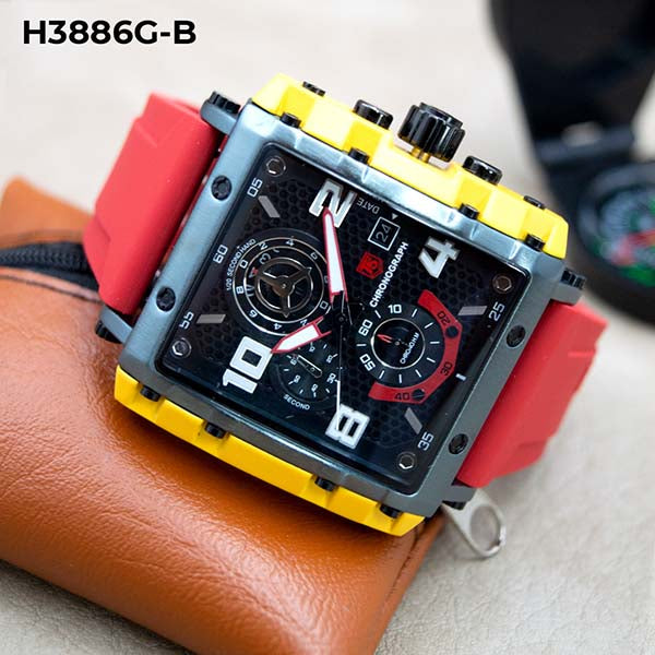 RELOJ T5 CRONOGRAFO DEPORTIVO HOMBRE H3886G-B My Store