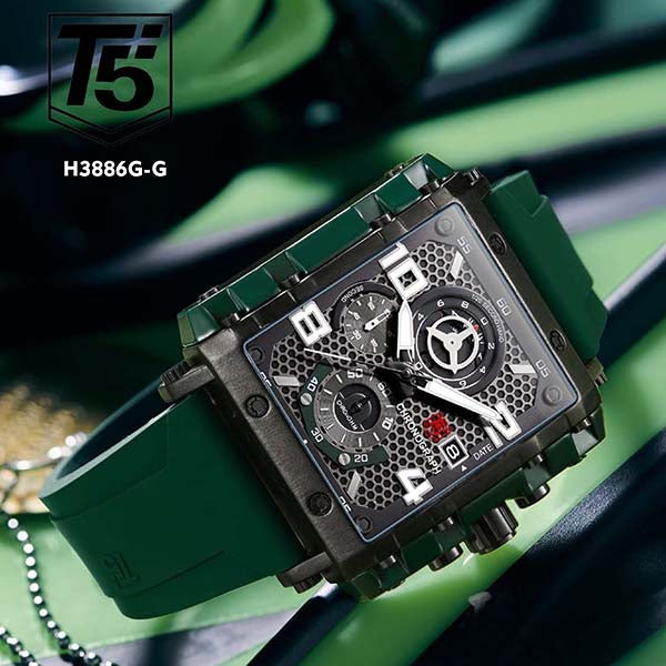 RELOJ T5 CRONOGRAFO DEPORTIVO HOMBRE H3886G-G My Store