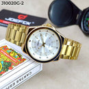 RELOJ JOEFOX DORADO/BLANCO ANÁLOGO J10020G-2 My Store - reloj mayorista Medellín