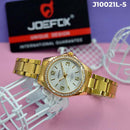 RELOJ JOEFOX DORADO/BLANCO ANÁLOGO METÁLICO J10021L-5 My Store - reloj mayorista Medellín