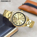 RELOJ DORADO ANÁLOGO JOEFOX J10026G-3 My Store - reloj mayorista Medellín