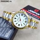 RELOJ JOEFOX DORADO/PLATA/BLANCO ANALOGO J10028G-4 My Store - reloj mayorista Medellín