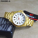 RELOJ JOEFOX DORADO/BLANCO ANILLO BICOLOR ANALOGO J10028G-6 My Store - reloj mayorista Medellín