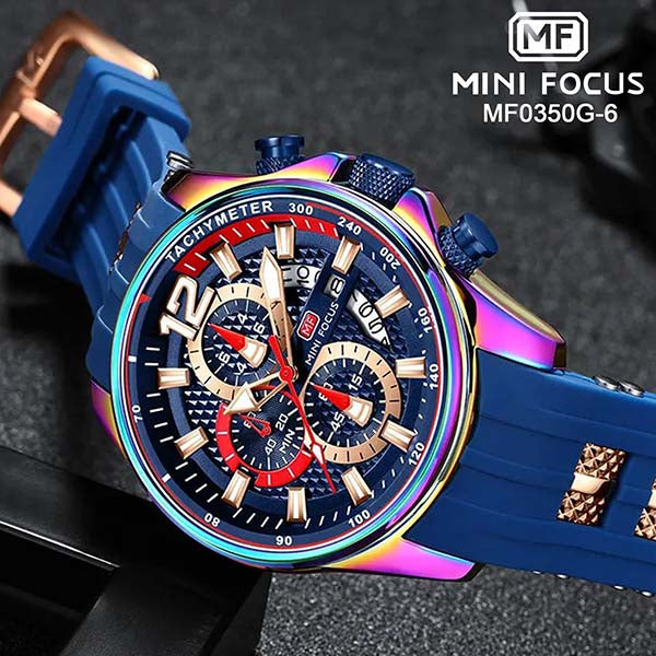 RELOJ MINI FOCUS DEPORTIVO CRONÓGRAFO HOMBRE MF0350G-6 My Store