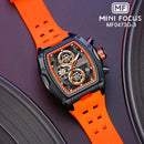 RELOJ MINI FOCUS CRONOGRAFO NEGRO/SILICONA NARANJA HOMBRE MF0473G-3 My Store - reloj mayorista Medellín