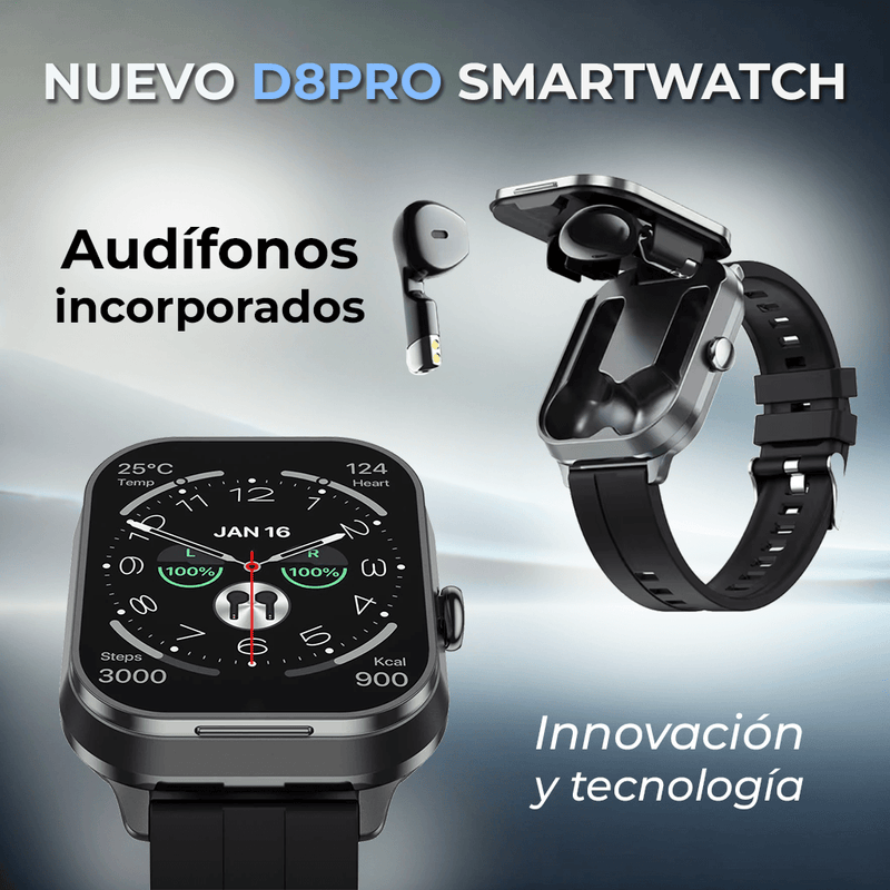D8Pro Smartwatch con audífonos incorporados, Solo 30 unidades ¡Entrega Inmediata! Medellin - Bogotá! RELOJES MEDELLIN